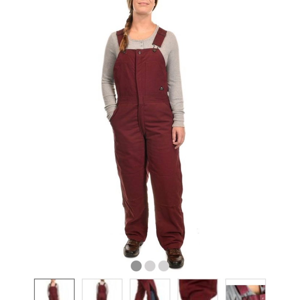 CE SCHMIDT Women’s insulated work bib overalls